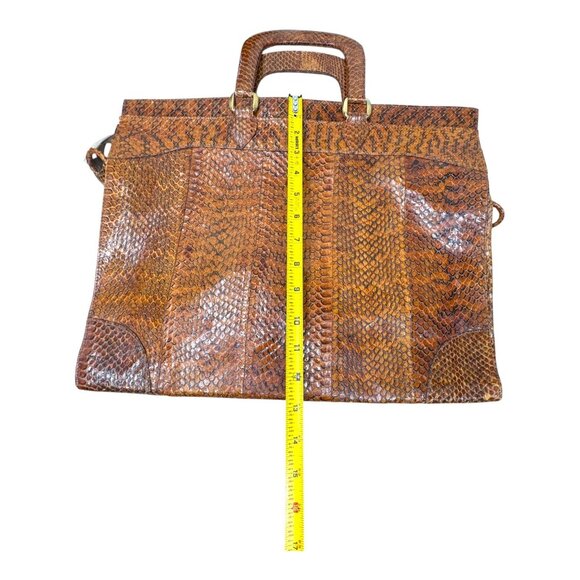 Genuine Snakeskin Luxury Handbag Made In India Exotic Leather Tote Messenger - Picture 8 of 10